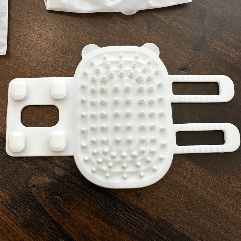 Two (2) Self Cleaning Cat Brush & Scratcher - White